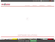 Tablet Screenshot of door2solution.at